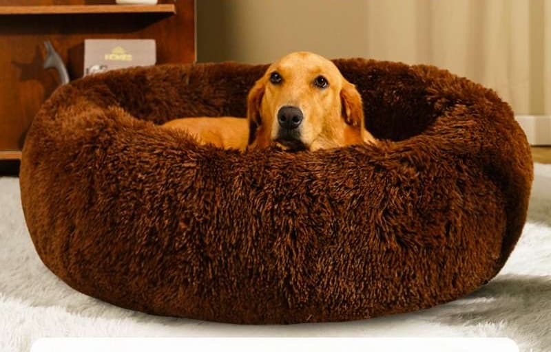 ペットマット 犬用 もこもこ円形ベッド
