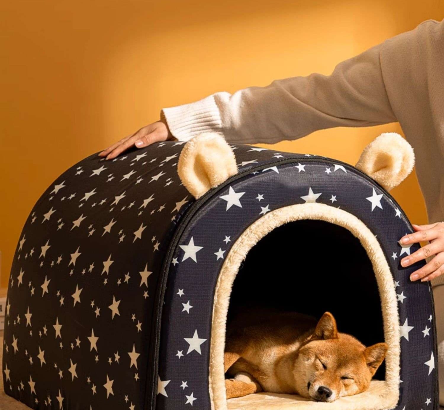 ペットマット 犬用 ふわもこ星空ハウスマット