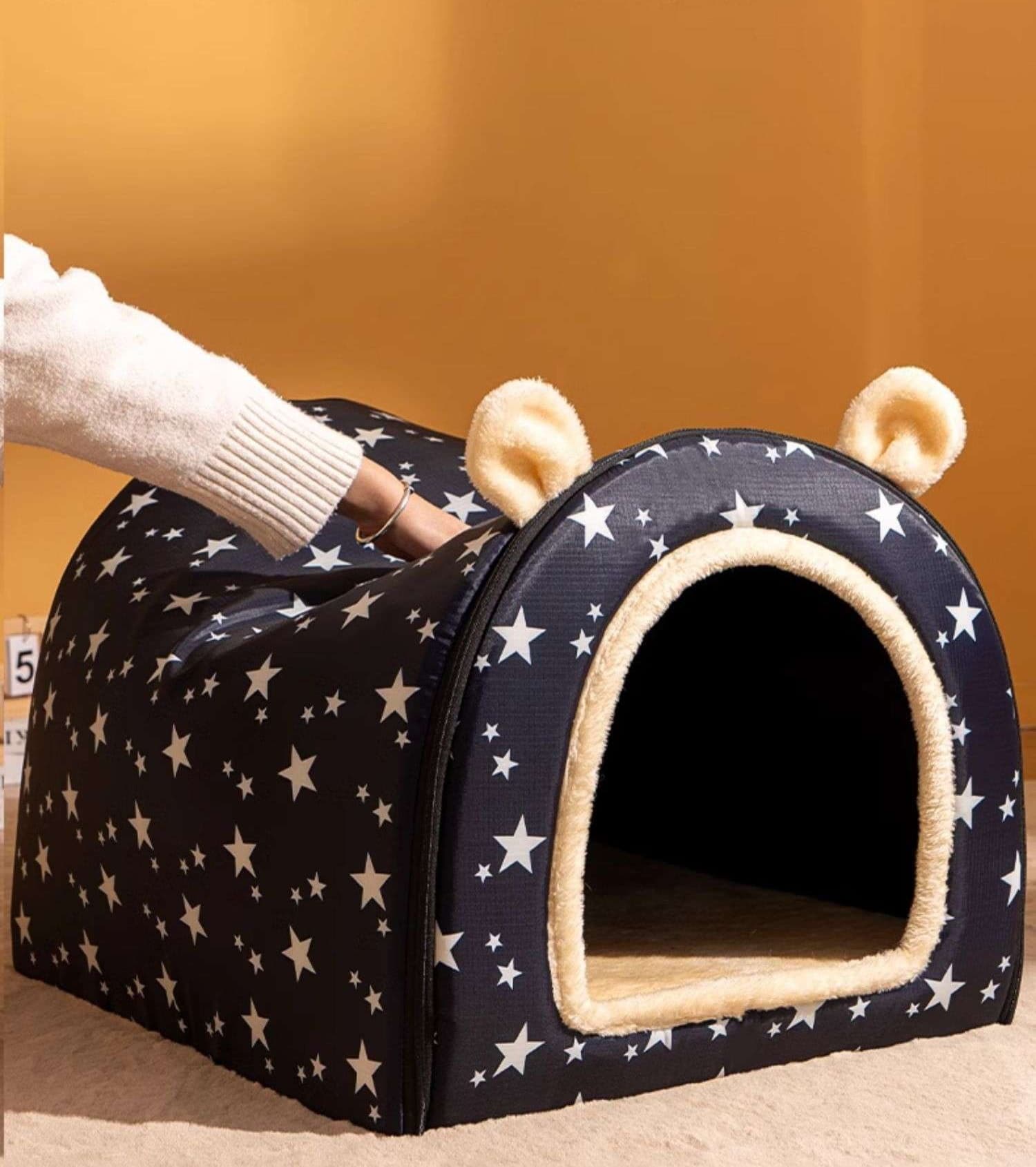 ペットマット 犬用 ふわもこ星空ハウスマット