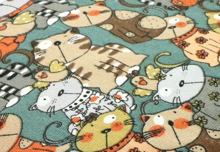 ペットマット 猫用 和風もこもこ円形ベッド