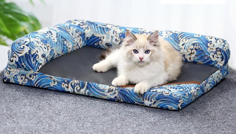 ペットマット 猫用 和風リラックス夏用マット