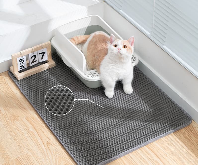 ペットマット 猫用 砂取りネット構造トイレマット