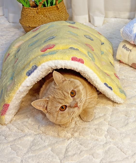 ペットマット 猫用 もこもこマット暖かい冬用お昼寝ラグ