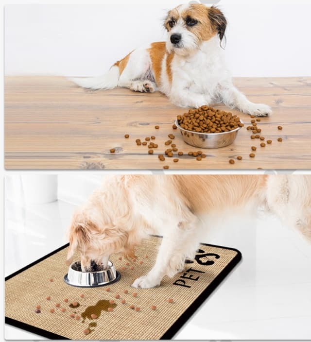 ペットマット 犬猫兼用こぼれ防止快適食事マット