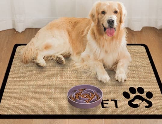 ペットマット 犬猫兼用こぼれ防止快適食事マット