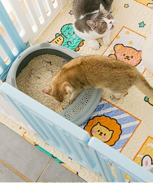 ペットマット 猫用 ふわもこキャラクター マット