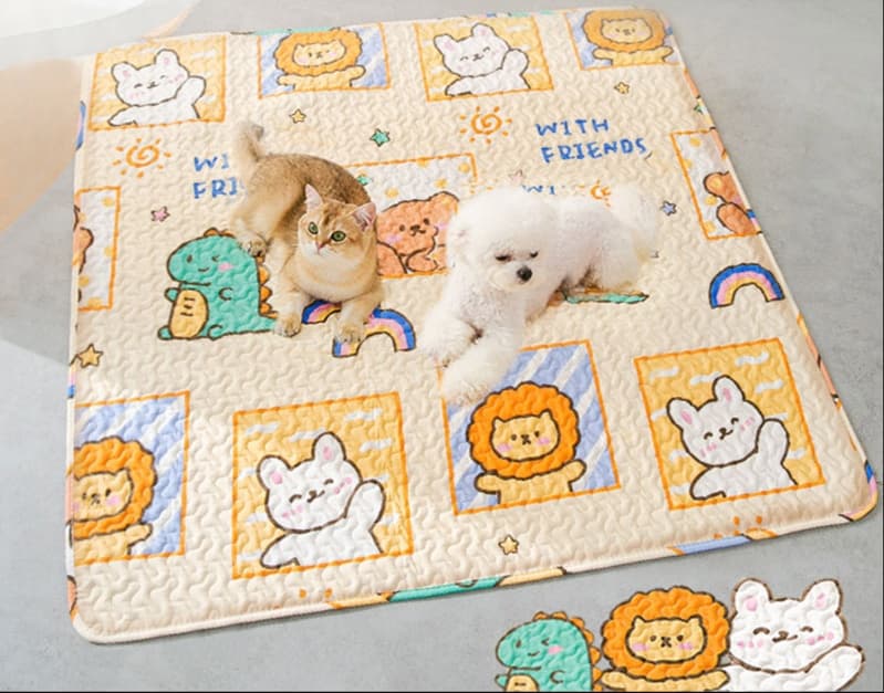 ペットマット 猫用 ふわもこキャラクター マット