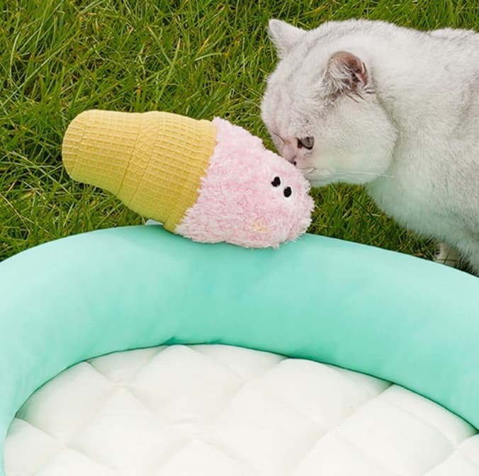 ペットマット 犬用 ひんやりドーナツベッド