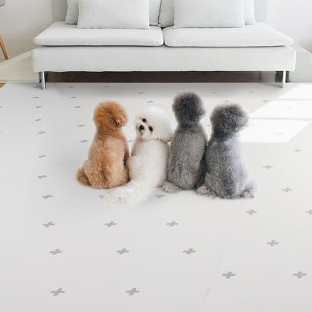 ペットマット 犬用 ふわもこ安心ペットフロアマット