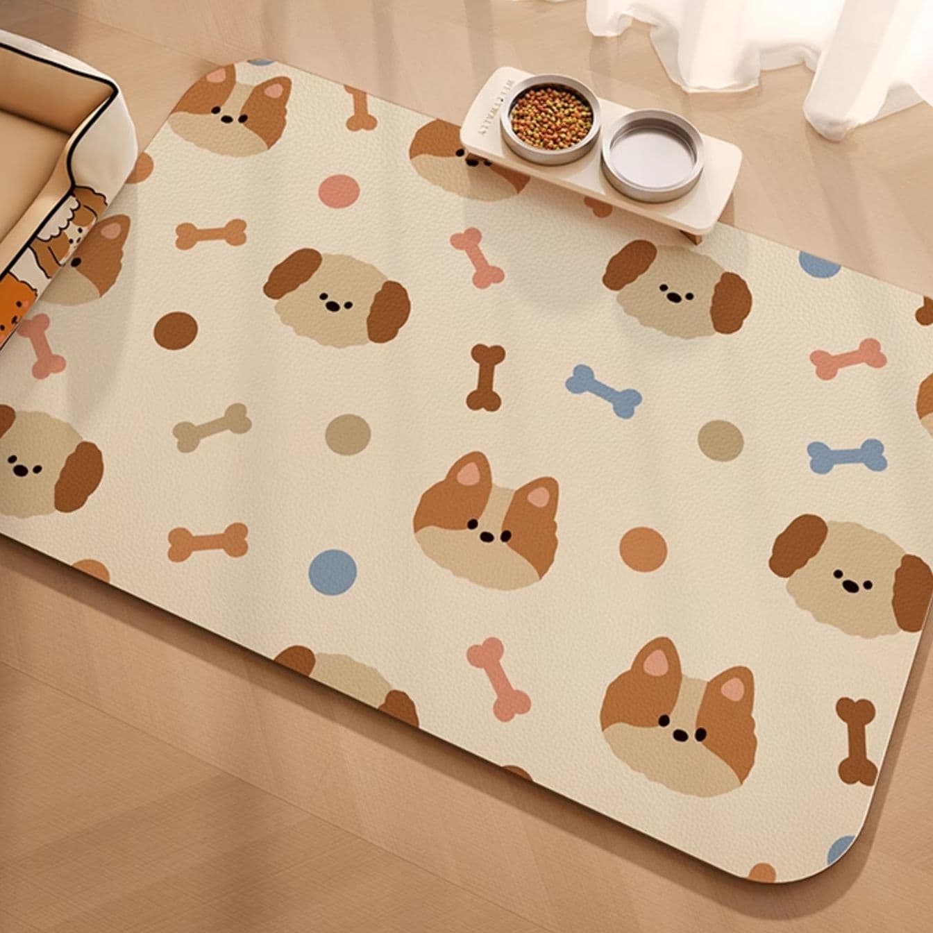ペットマット わんにゃん喜ぶ肉球デザインマット