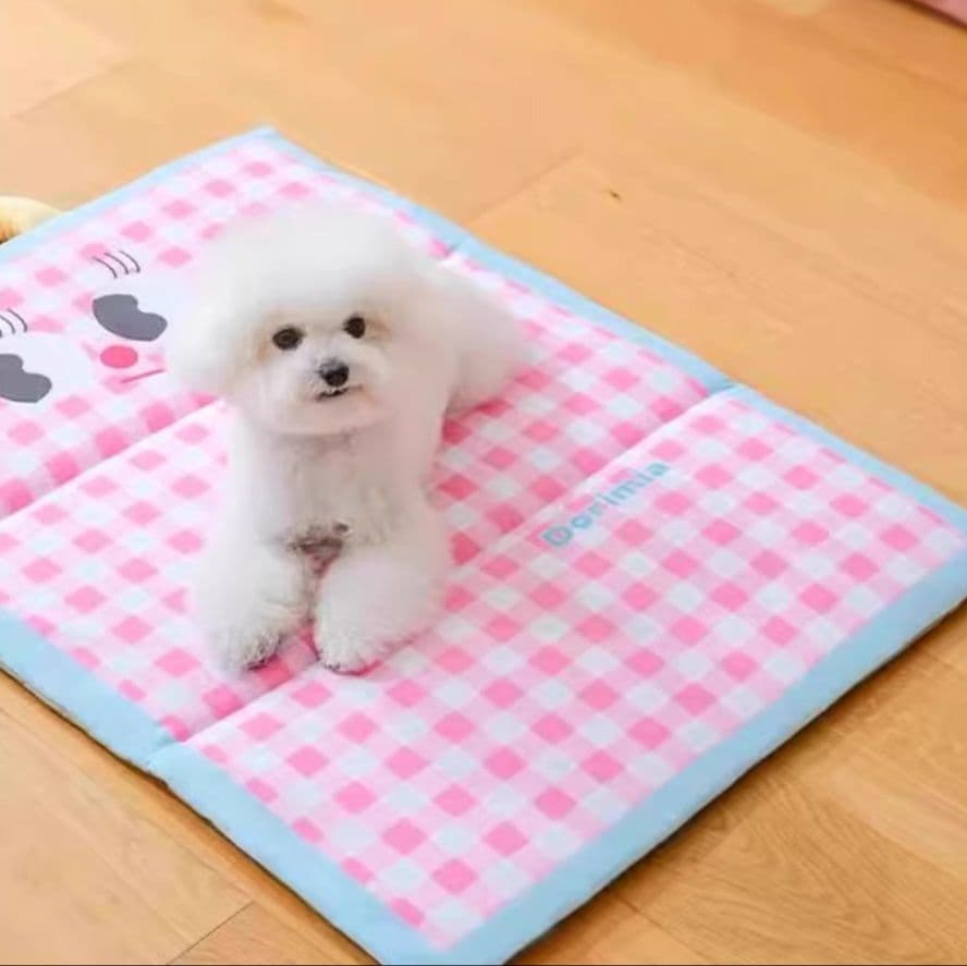 ペットマット ふわもこ顔つきおやすみマット