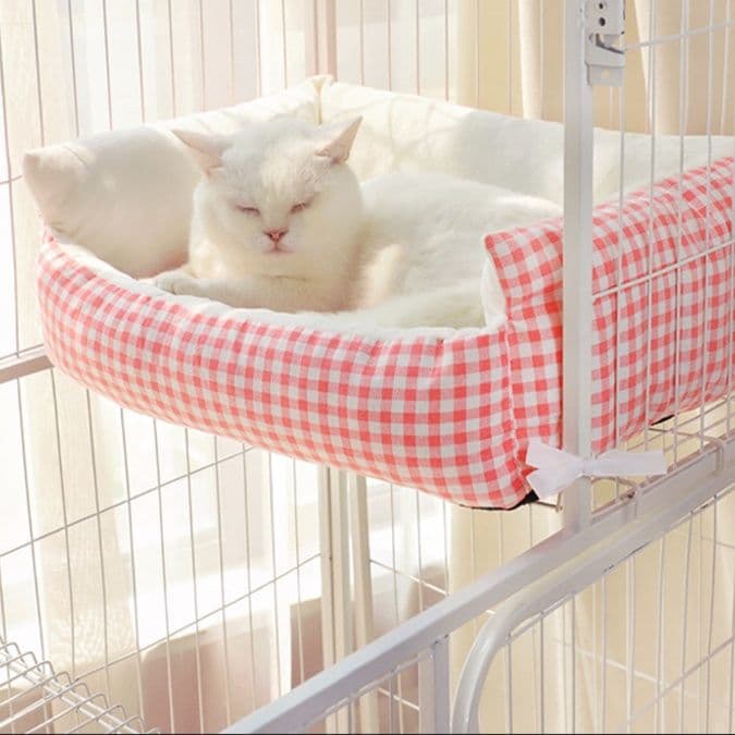 ペットマット 猫用 ふわもこ多機能ケージ取付ベッド