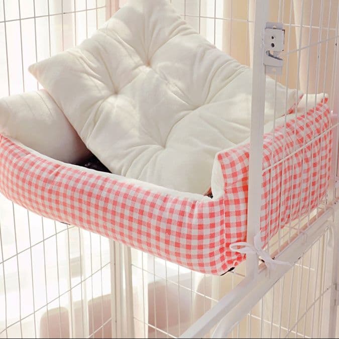ペットマット 猫用 ふわもこ多機能ケージ取付ベッド