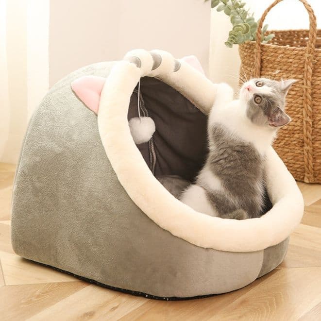 ペットマット 猫用 動物モチーフドーム型マット