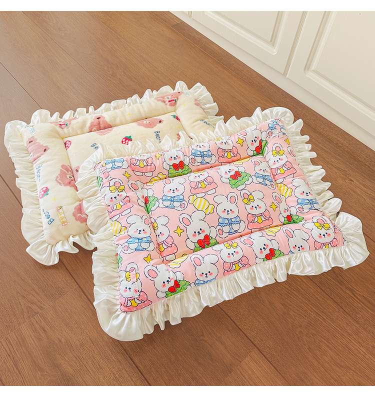 ペットマット 猫用 ふんわりフリル姫系マット