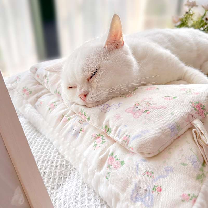 ペットマット猫用 ふんわりお姫様の猫用高級座布団