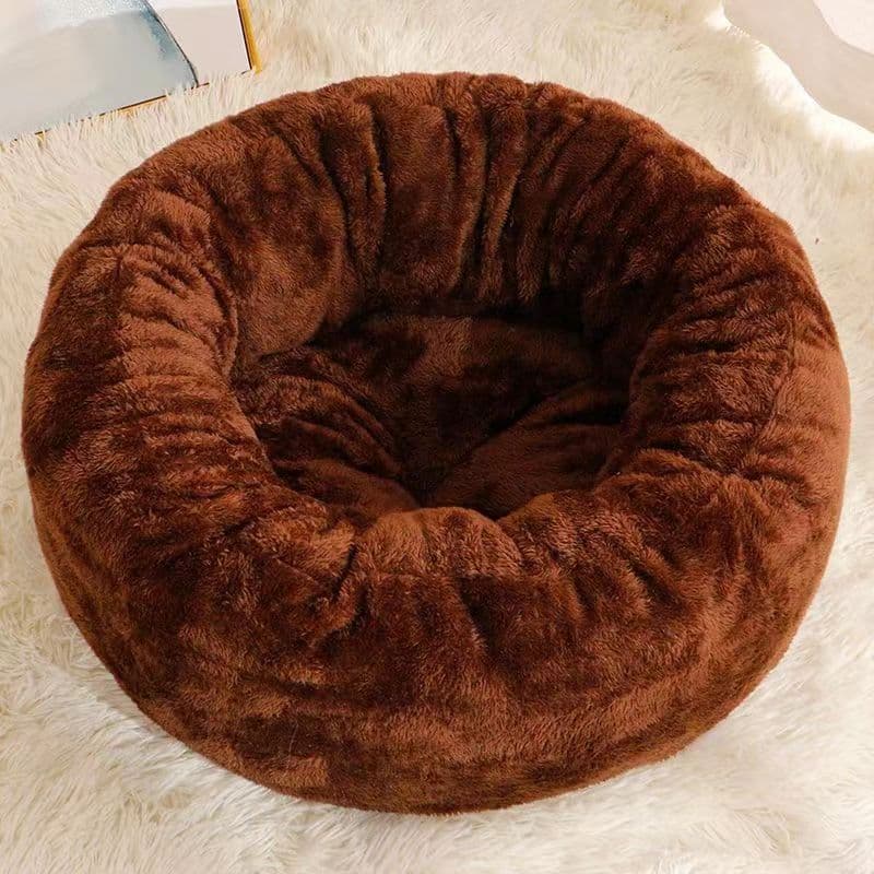 ペットマット 犬猫兼用 もこもこドーナツ型クッション