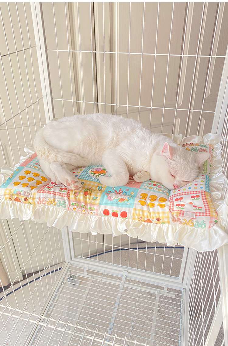 ペットマット 猫用 ふんわりフリル姫系マット