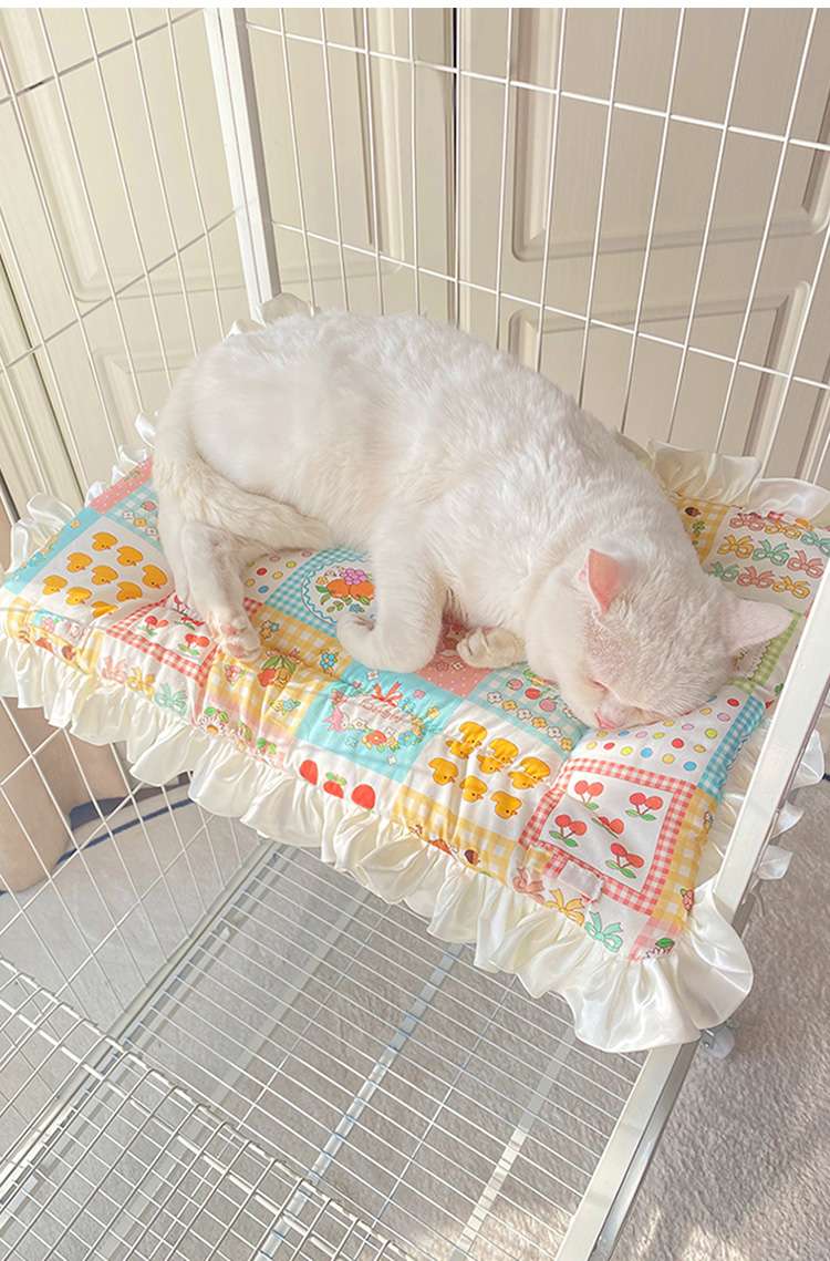 ペットマット 猫用 ふんわりフリル姫系マット