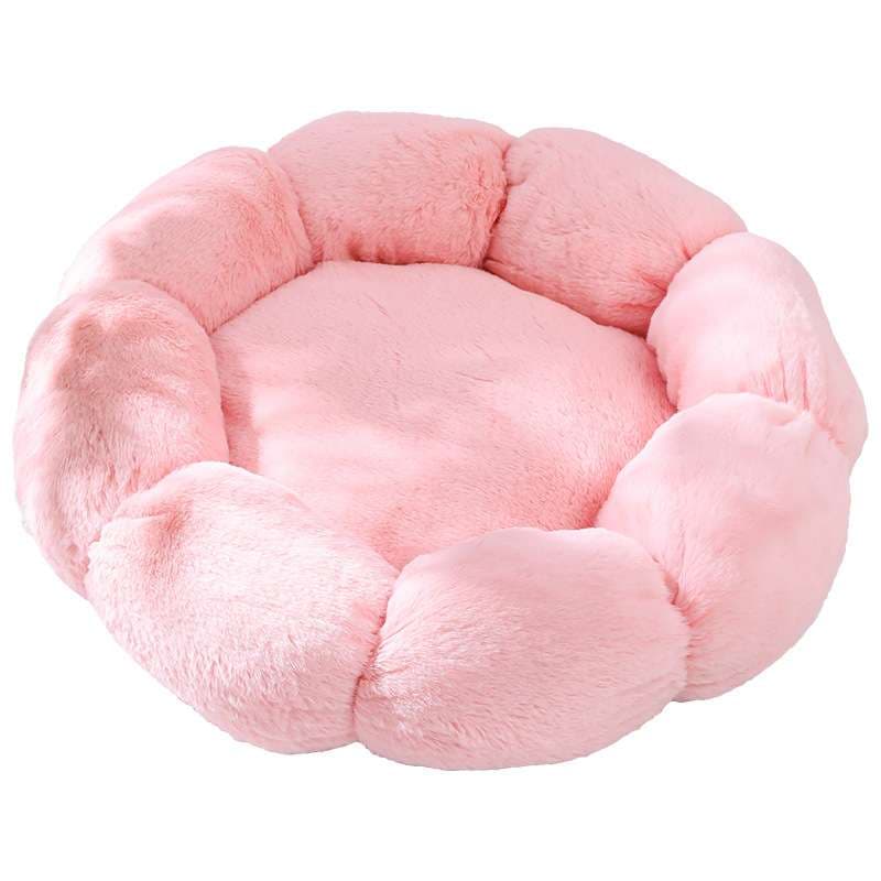 ペットマット 猫用もこもこフラワーベッド