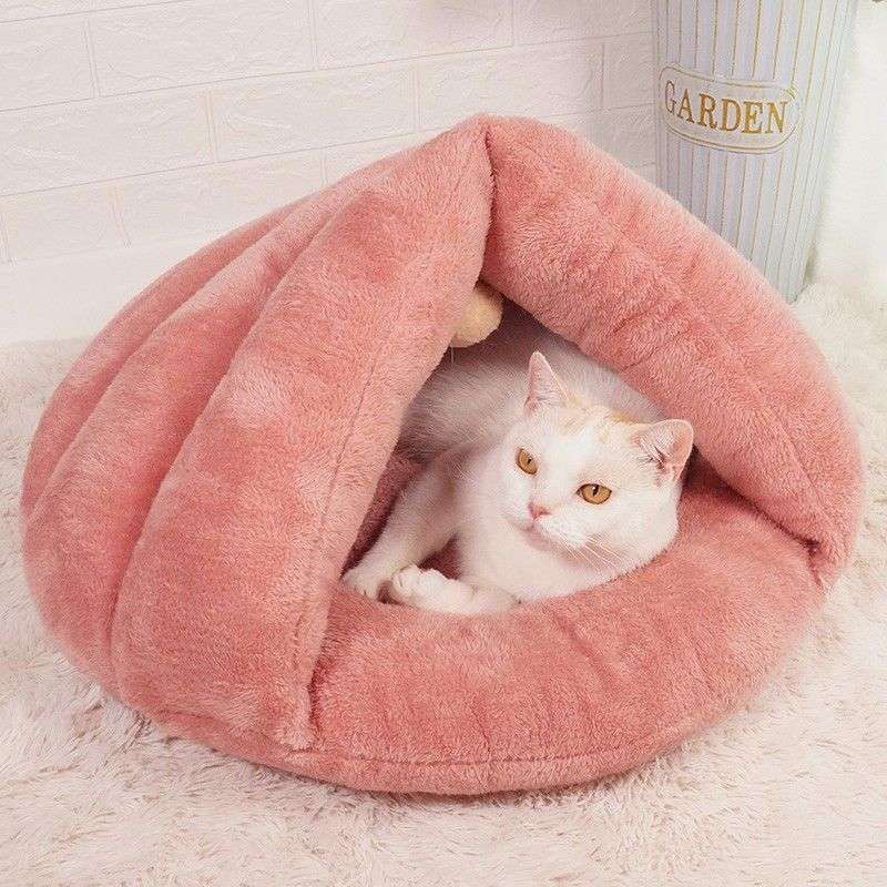 ペットマット 猫用 もこもこドーム型ぬくぬくマット