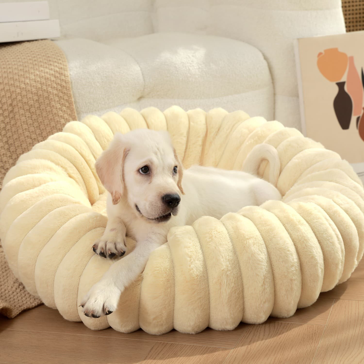 ペットマット 犬用 もこもこウェーブ ペット専用お昼寝マット