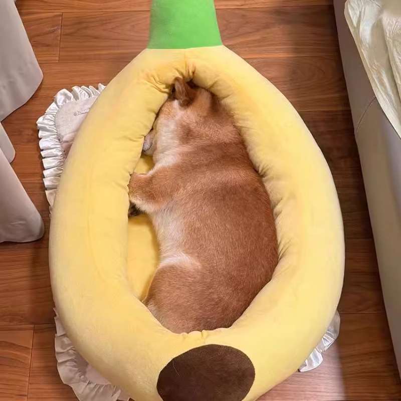 ペットマット 犬用 もちふわバナナベッド