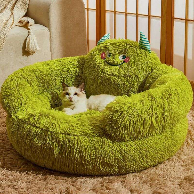 ペットマット 犬猫兼用 もこもこモンスターベッド