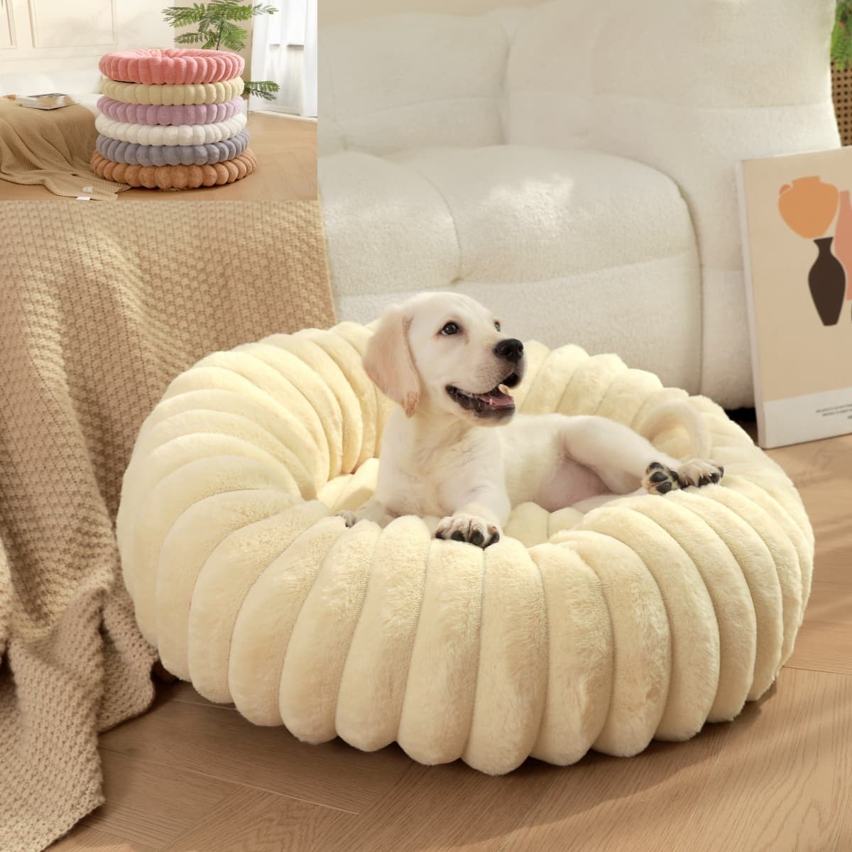 ペットマット 犬用 もこもこウェーブ ペット専用お昼寝マット