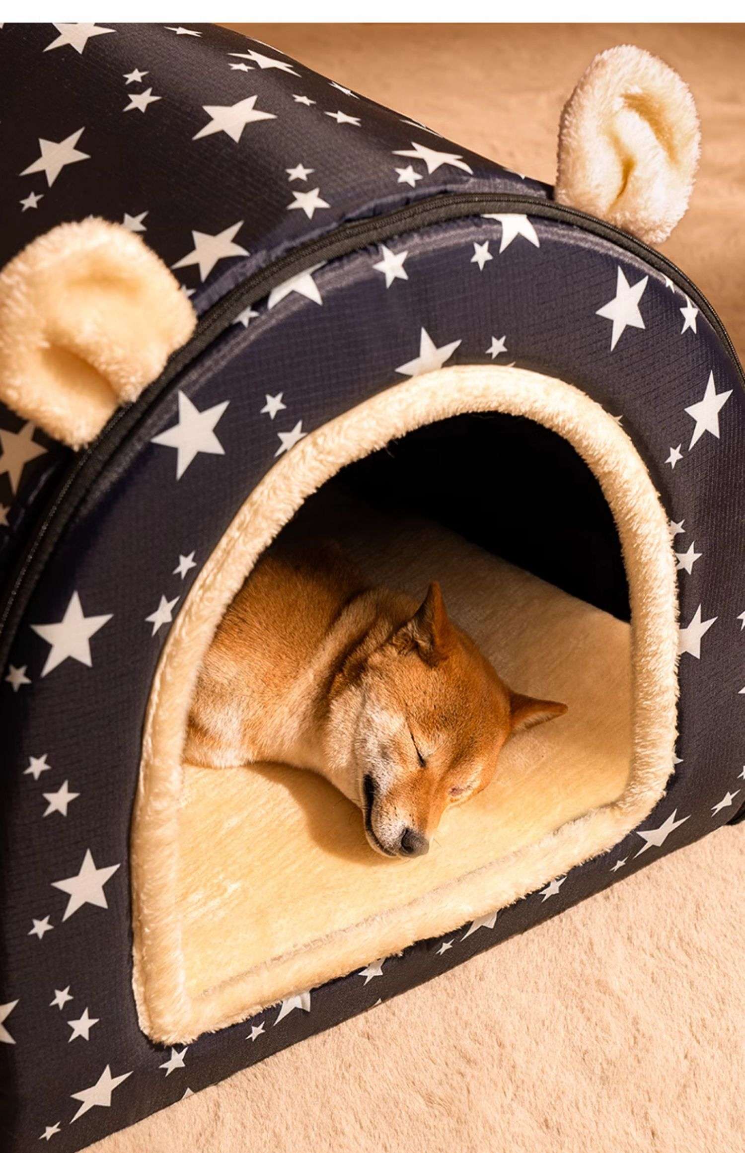 ペットマット 犬用 ふわもこ星空ハウスマット