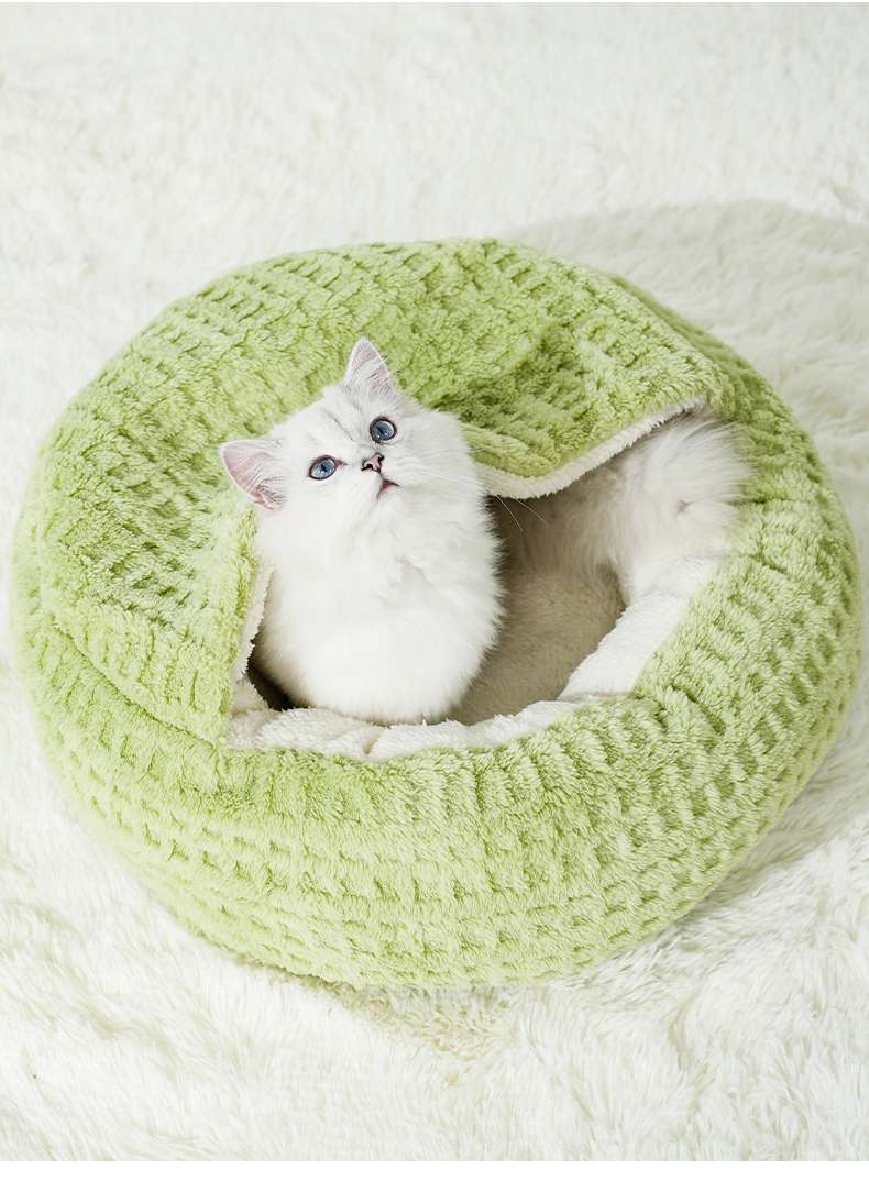 ペットマット 猫用 もこもこドーム型マット