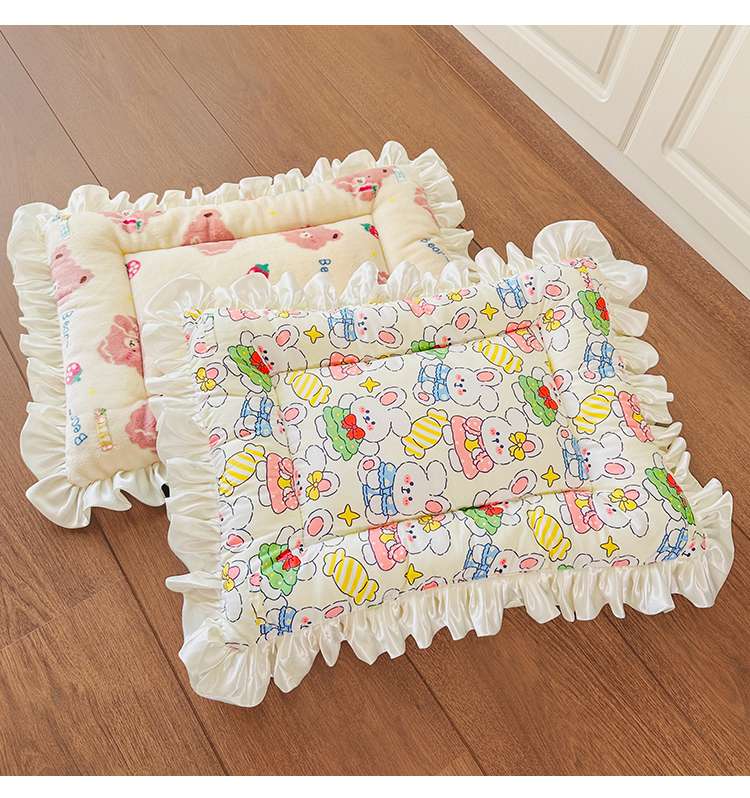 ペットマット 猫用 ふんわりフリル姫系マット