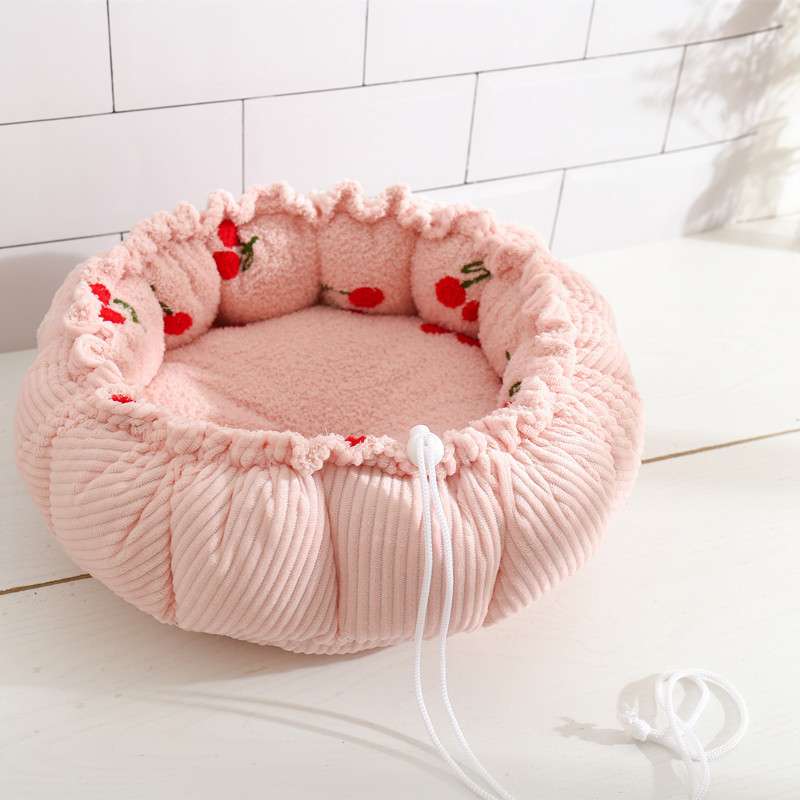 ペットマット 猫用 もこもこお花型マット