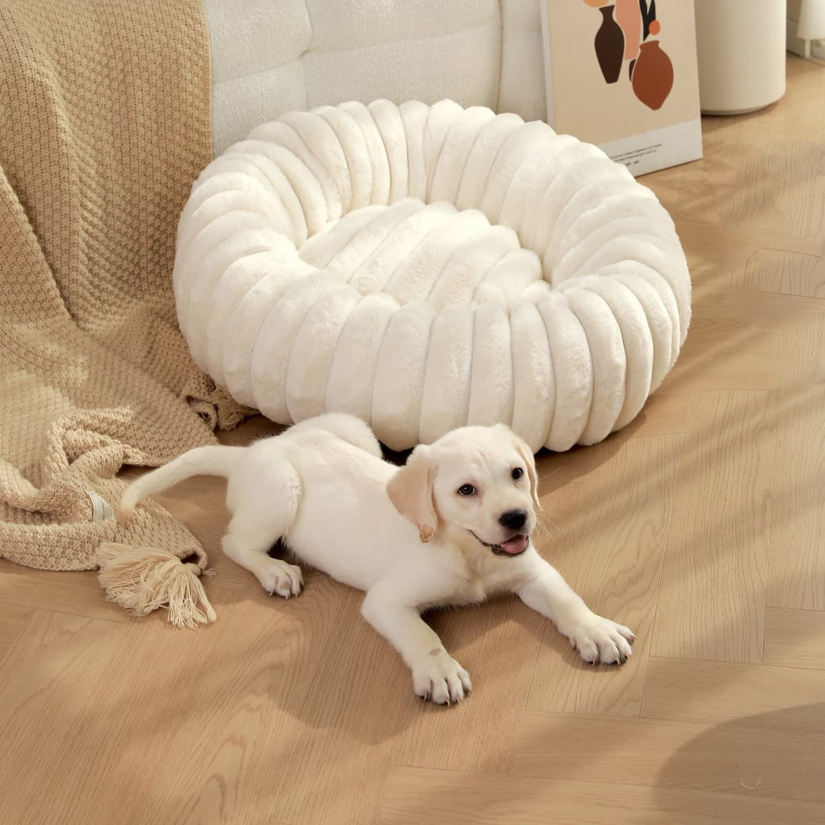ペットマット 犬用 もこもこウェーブ ペット専用お昼寝マット