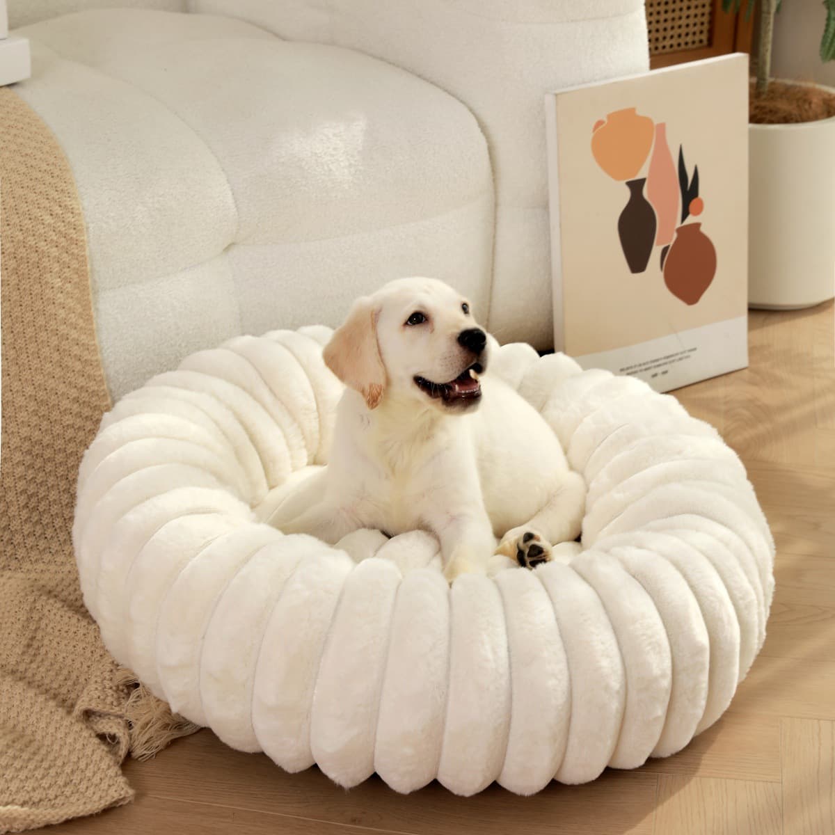 ペットマット 犬用 もこもこウェーブ ペット専用お昼寝マット
