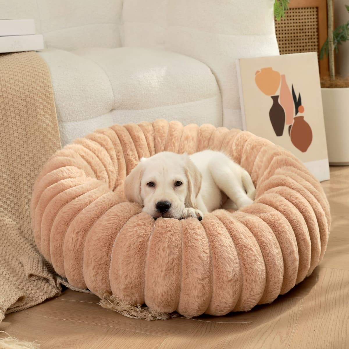 ペットマット 犬用 もこもこウェーブ ペット専用お昼寝マット