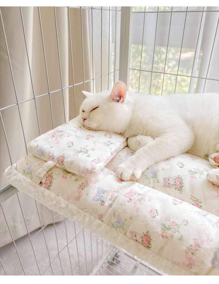 ペットマット 猫用 リボン付きお姫様ペットソファー