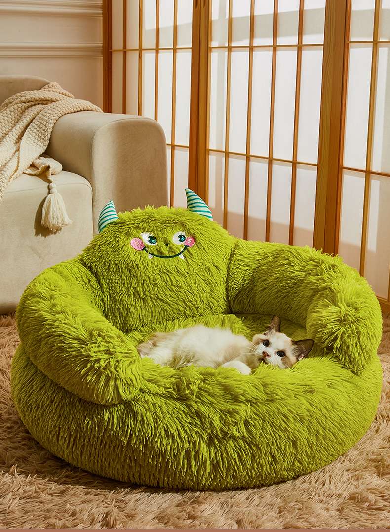 ペットマット 犬猫兼用 もこもこモンスターベッド