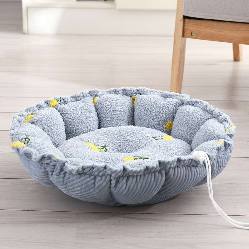 ペットマット 猫用 もこもこお花型マット