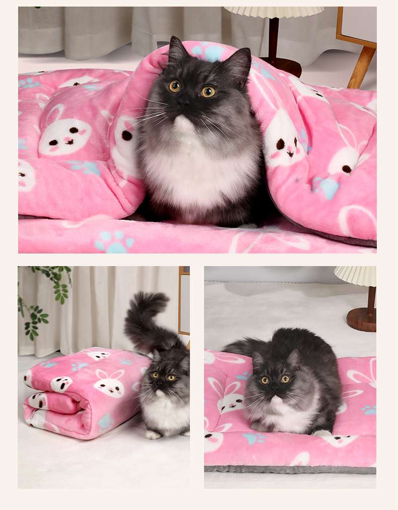 ペットマット 猫用 ふかふか三層構造 あったかマット