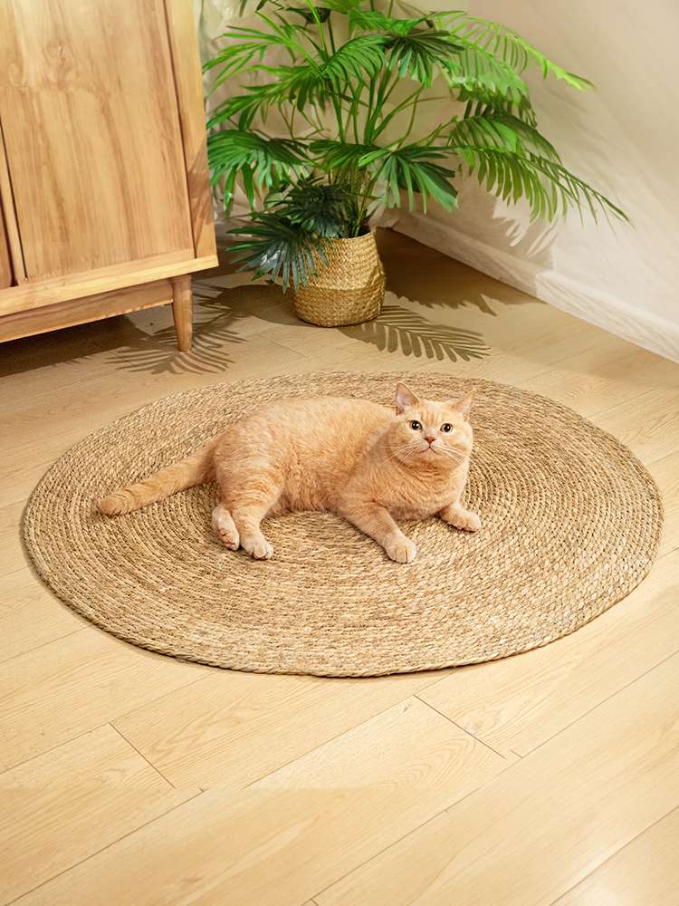 ペットマット 猫用 天然蒲草の癒しマット