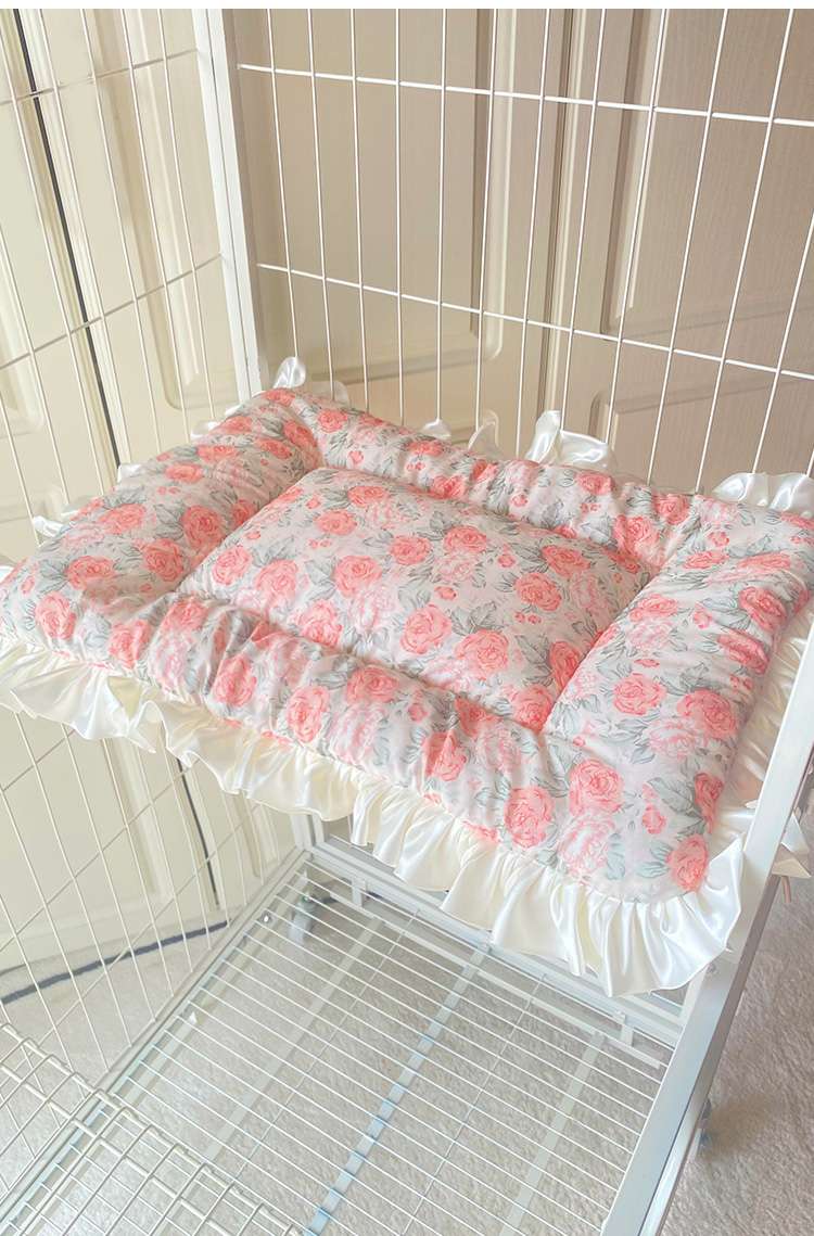 ペットマット 猫用 ふんわりフリル姫系マット