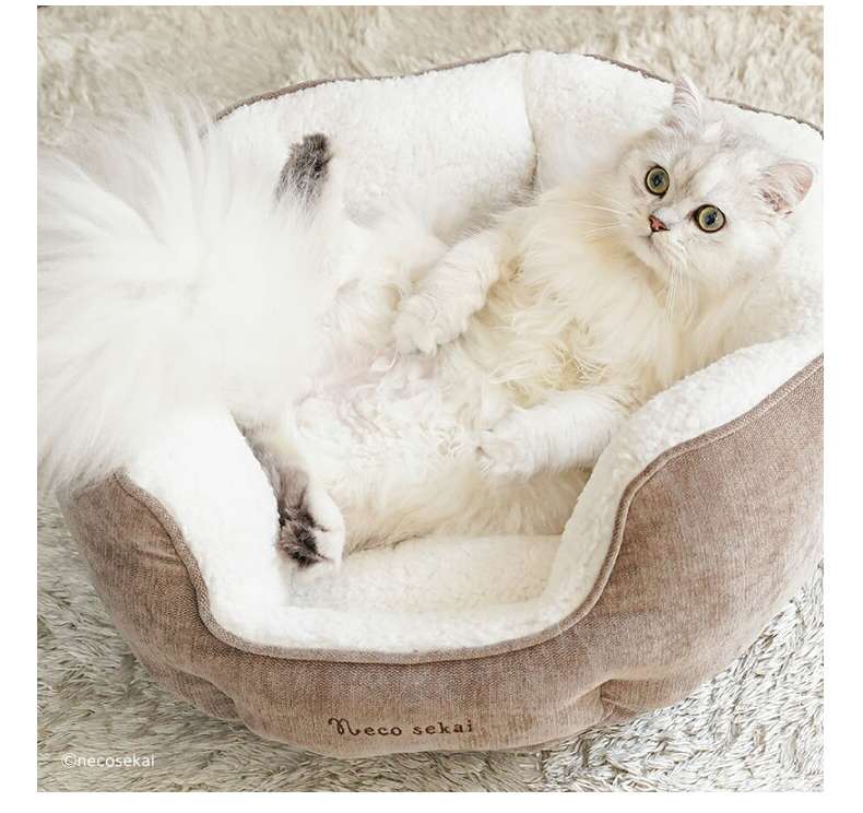 ペットマット 猫用 もふもふベッド ねこのねぐら