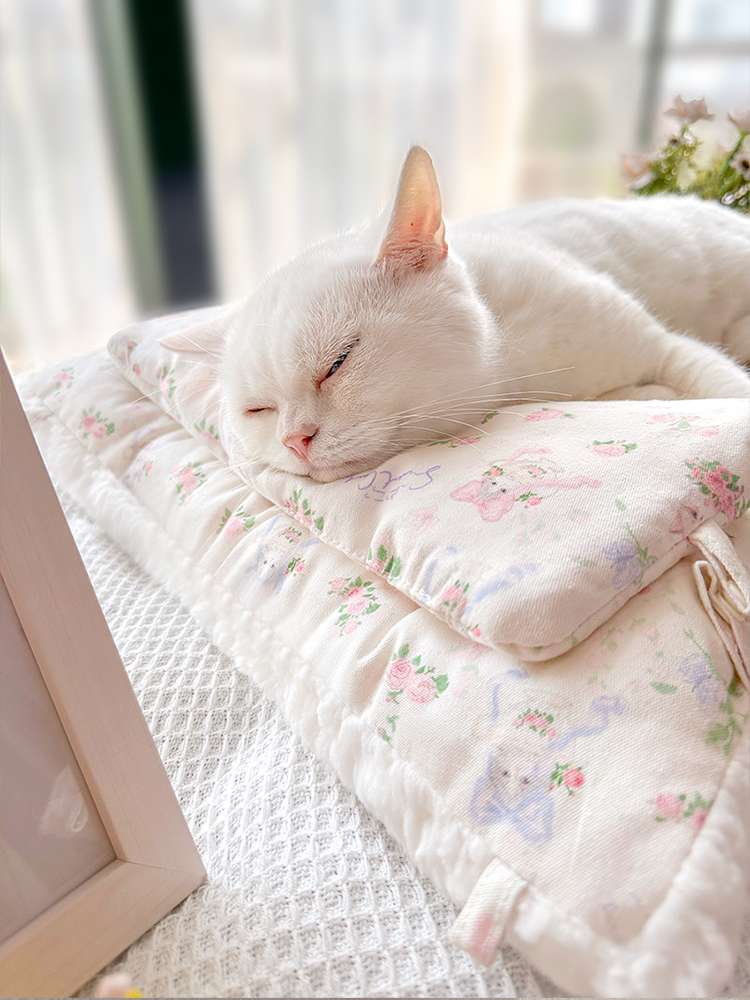 ペットマット猫用 ふんわりお姫様の猫用高級座布団