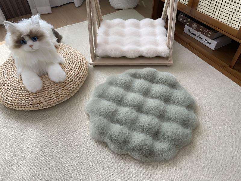 ペットマット 猫用 もこもこ雲型マット