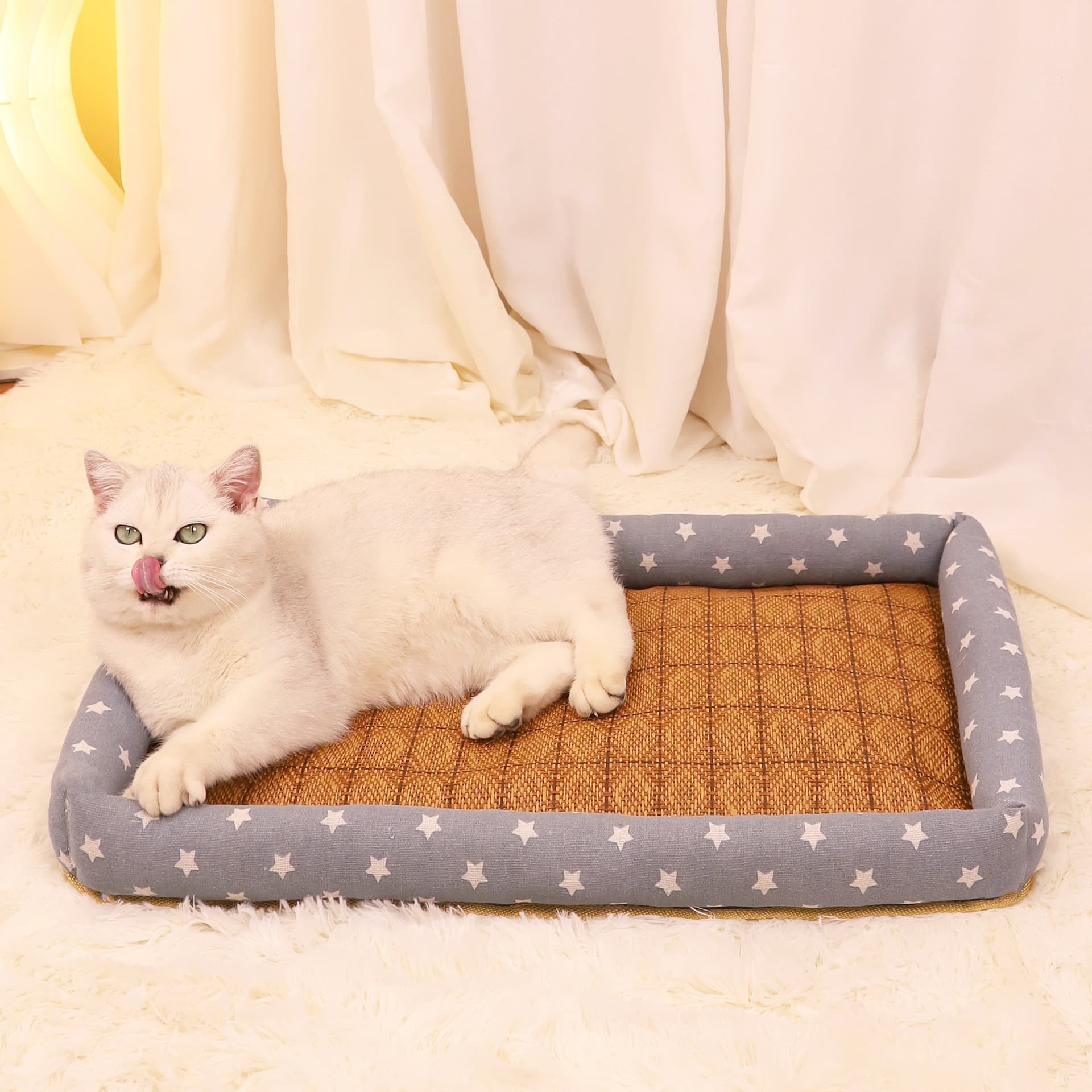 ペットマット 犬用 和風 竹素材マット