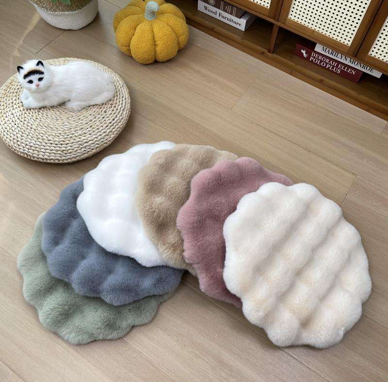 ペットマット 猫用 もこもこ雲型マット