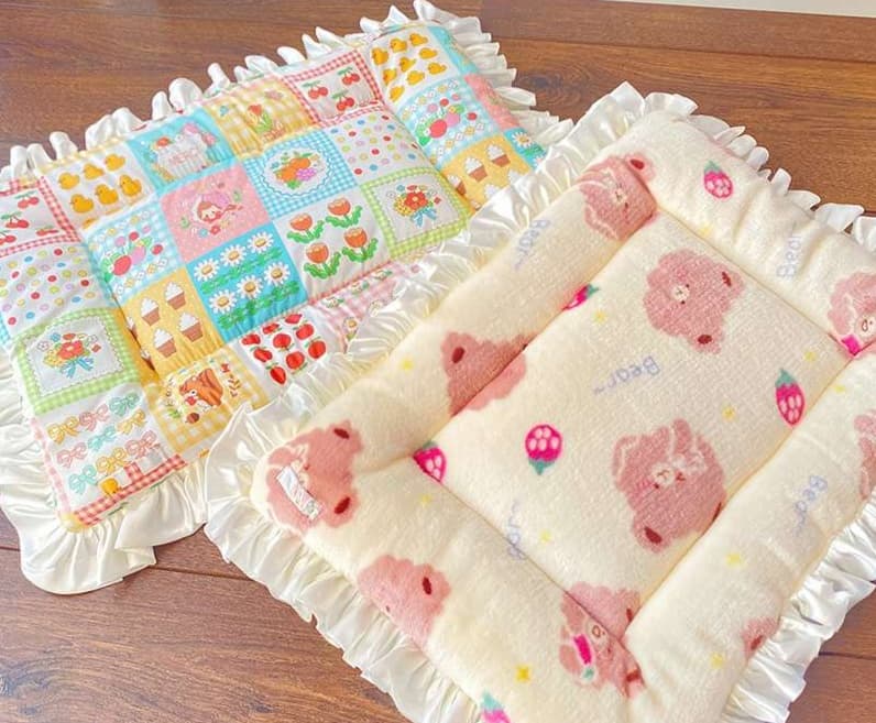 ペットマット 猫用 ふんわりフリル姫系マット