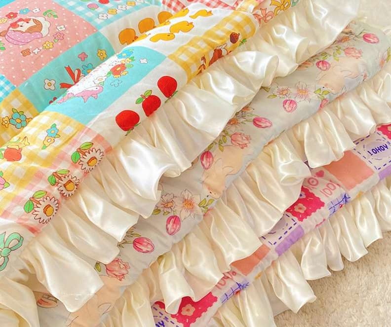 ペットマット 猫用 ふんわりフリル姫系マット