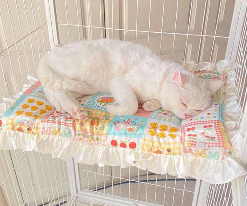 ペットマット 猫用 ふんわりフリル姫系マット
